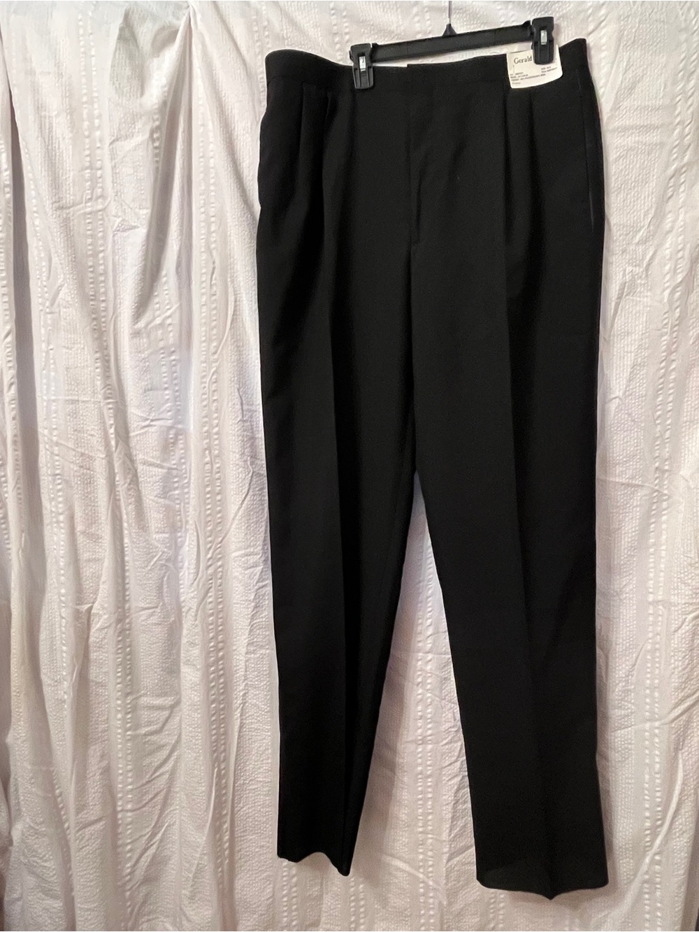 New with tags Men's Gerald Austin Black Tuxedo Dress Pants - Tailored size 44R